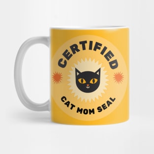 Certified Cat Mom Seal Mug